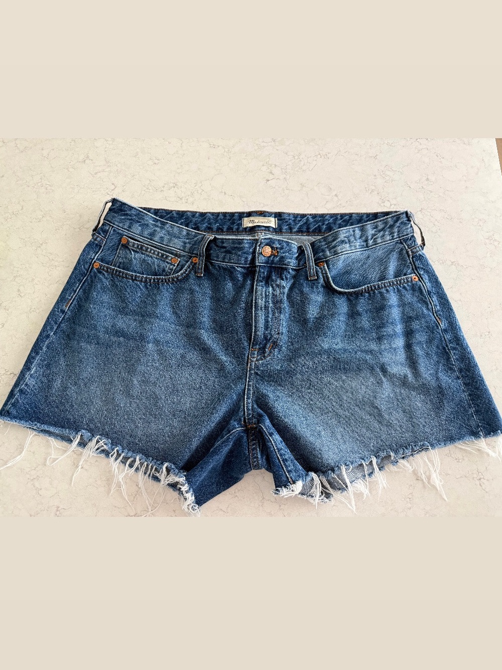 Madewell /Women’s Dark Blue Denim relaxed Cutoff Shorts